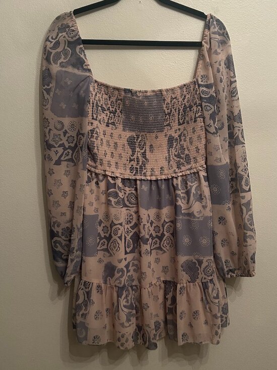 Wilfred Dresses & Skirts - Wilfred Mini Dress Blue and White Size M